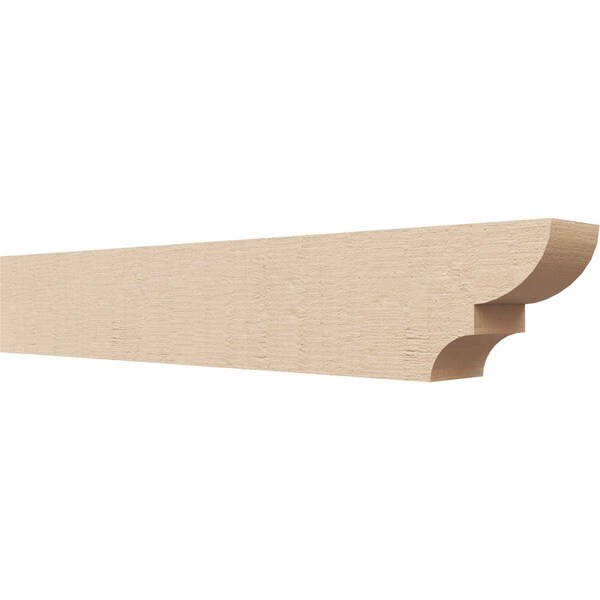 Ekena Millwork 4in. W x 6in. H x 36in. L Ridgewood Woodgrain TimberThane Rafter Tail, Primed Tan RFTUR04X06X36RIDRCPR - main